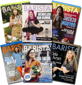 Set of 6 issues of Barista Magazine representing a one-year subscription.