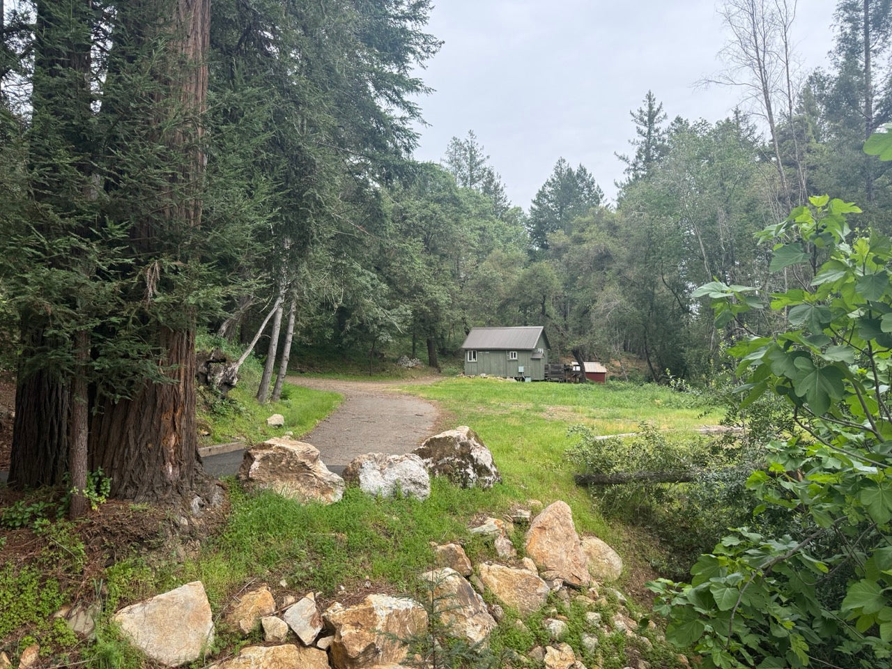 tent camping area at Enchanted Hills
